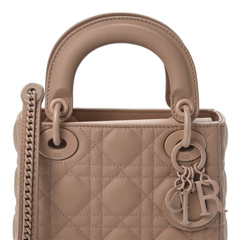 mini lady dior beige